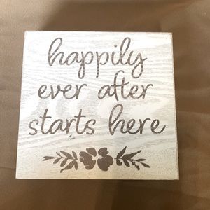 Farmhouse Quote wood block decor
